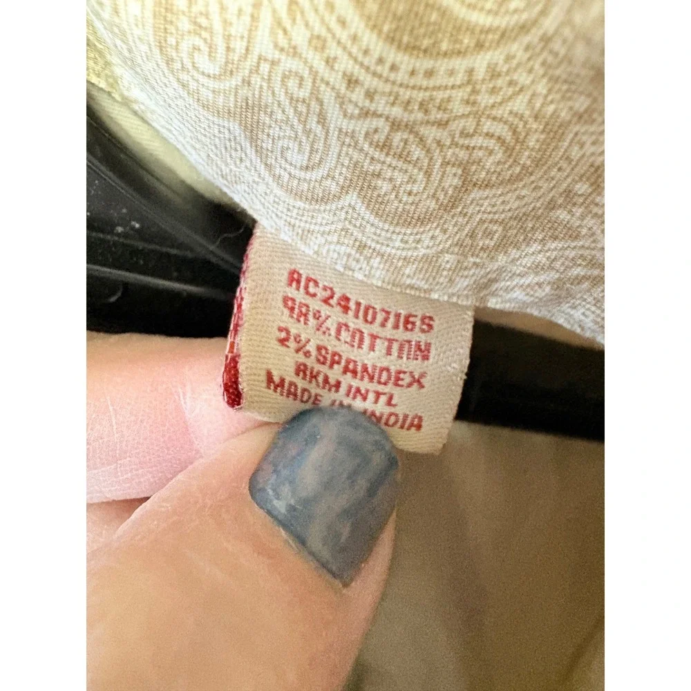 Rafter C Cowboy Quality Paisley Long Sleeve Western Shirt Men's L - Picture 5 of 12